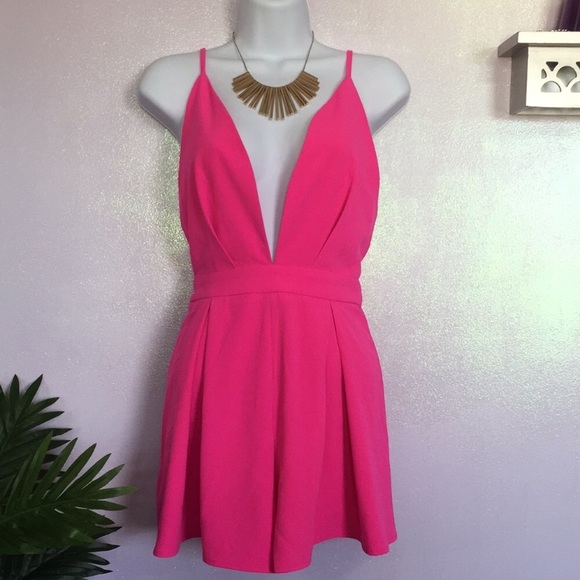 L'ATISTE Pants - L’atiste Hot Pink Romper